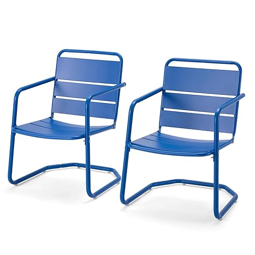 Patio Chairs Set of 2, Small Patio Furniture Set -