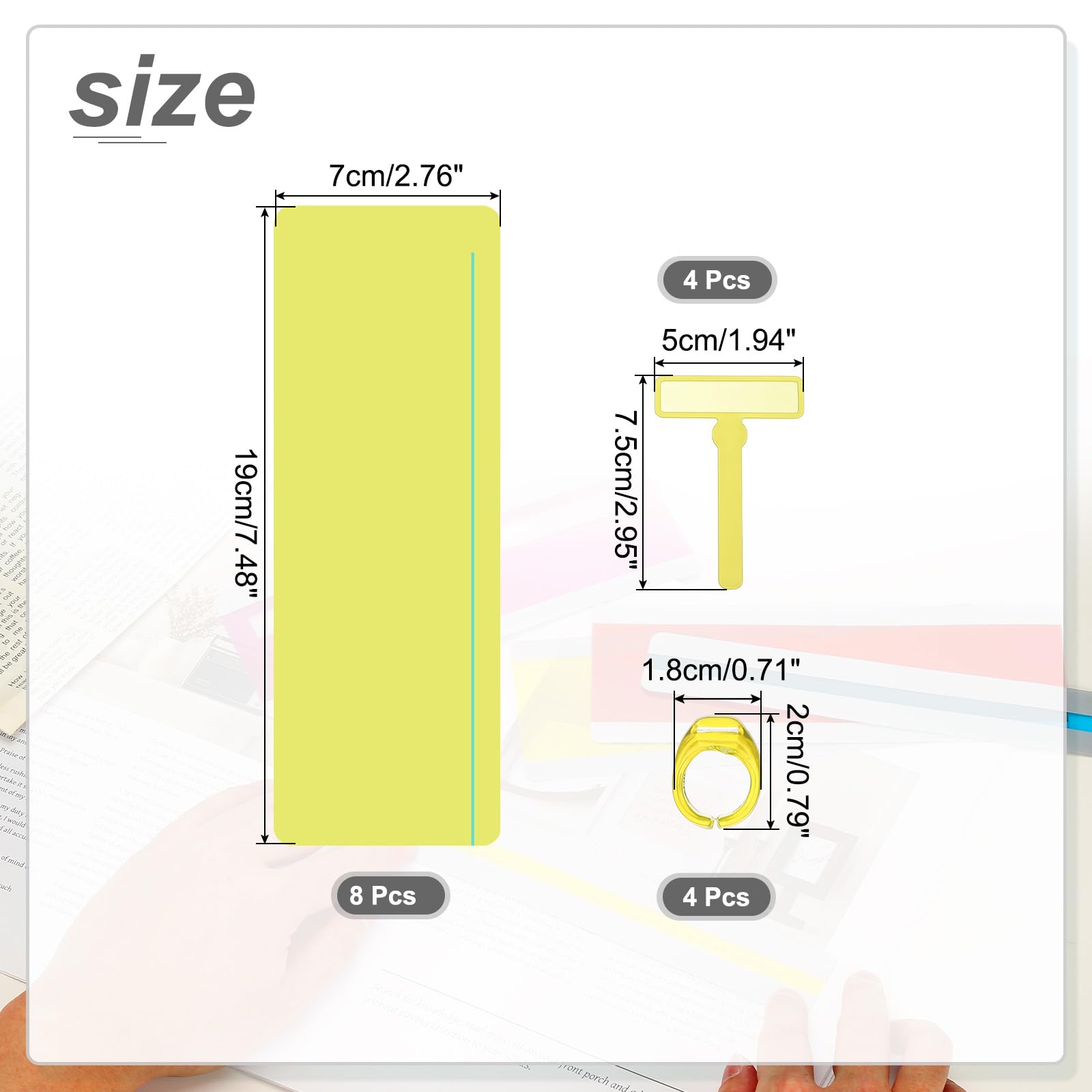 PATIKIL 16 Pcs Dyslexia Reading Tools - Image 2