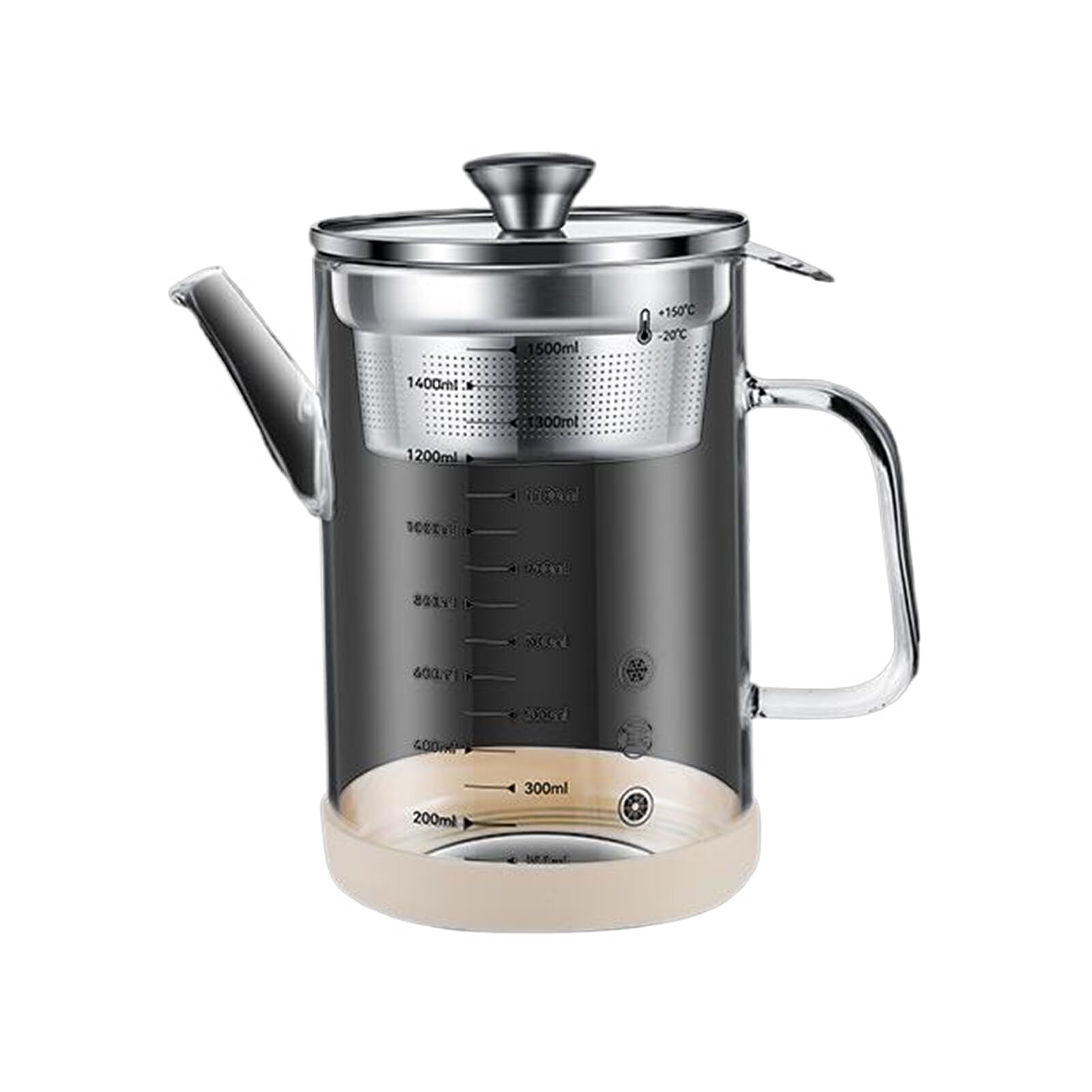 Bouilloire séparatrice de scories en Acier Inoxydable 304, Filtre Doux et Efficace pour Une durabilité Quotidienne, Bouilloire Qui fuit, pour la Maison, Etc, 1500ML
