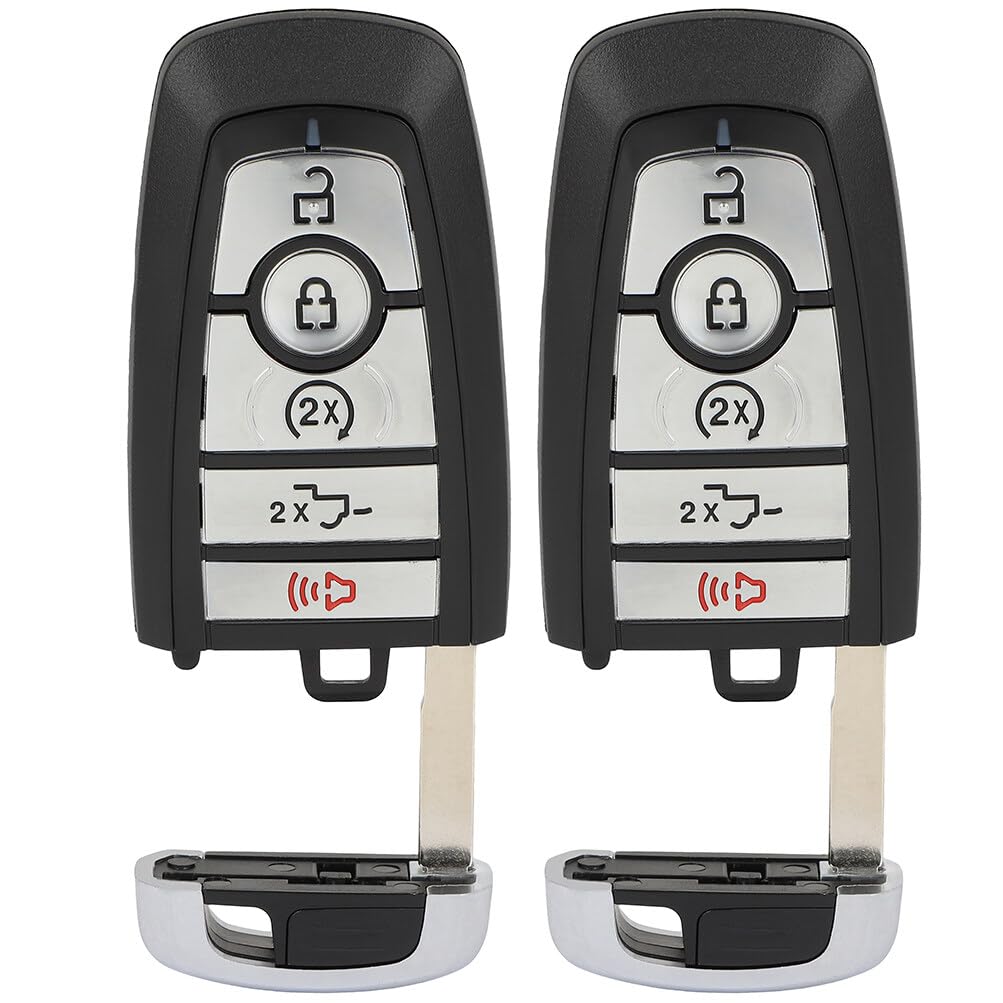 OCPTY Replacement 2Pcs Remotes Key Fob for Ford for F-150 for F-350 for F-450 for F-550 Super Duty 2017-2020 M3N-A2C93142600