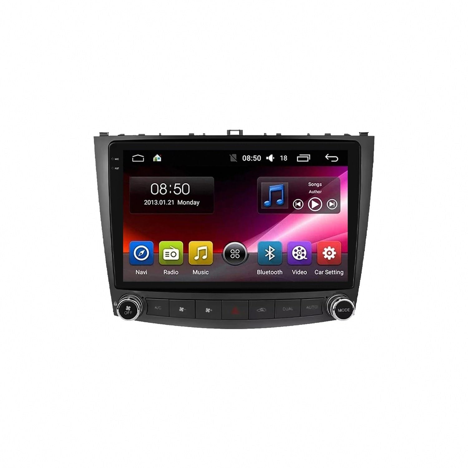 Radio Coche 2 DIN Pantalla SsangYong Rexton 2018 Carplay Android Auto Bluetooth 8