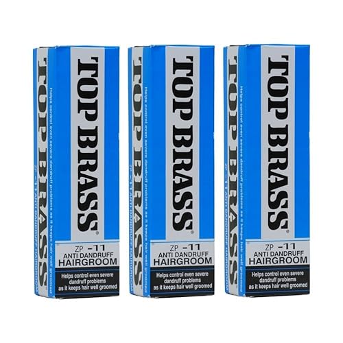 Top Brass Crema anticaspa para el cabello para hombres y mujeres, crema para el cabello para peinar infundida con cera de abejas y candelilla,