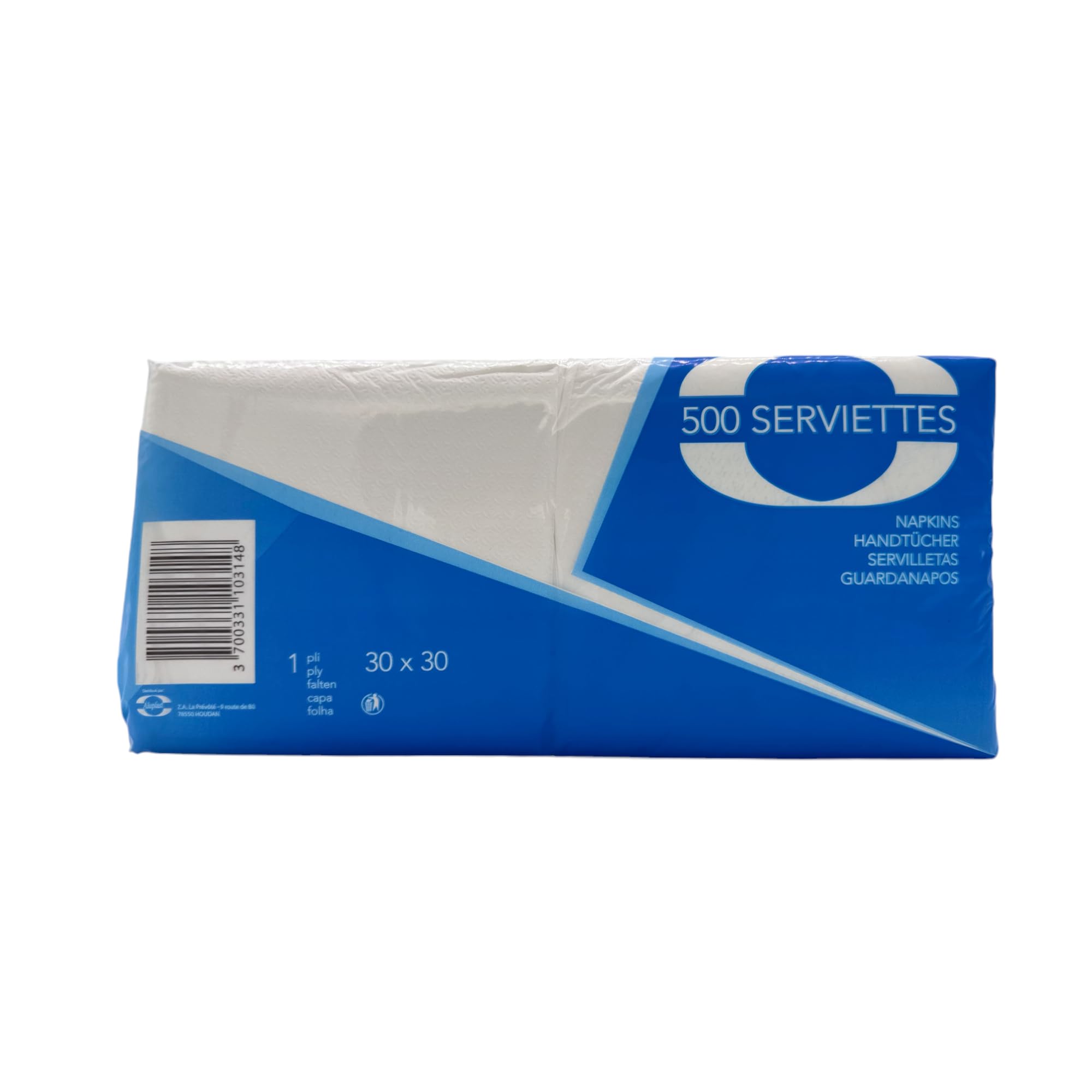 Juego de 5000 toallas de papel blancas 1 pliegue 30 x 30 cm, desechables, absorbentes y económicas para restauración y eventos