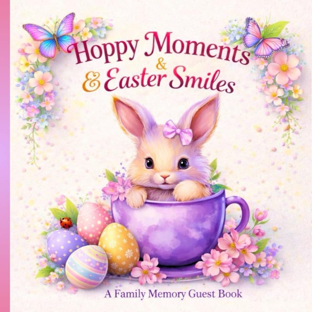 Hoppy Moments & Easter Smiles: A Sweet Springtime Guest Book for Family Gatherings, Wishes & Easter Joy