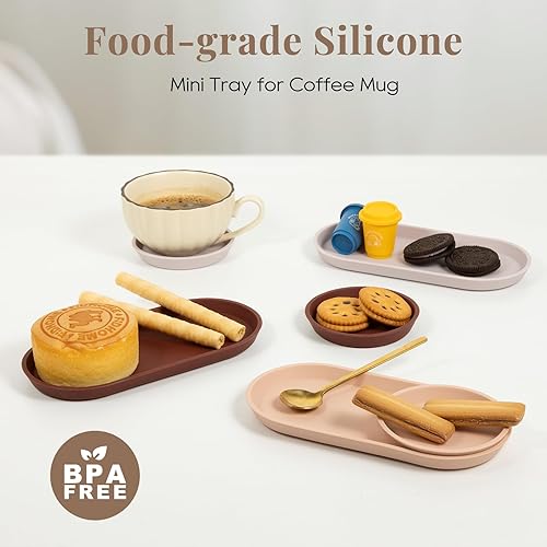 Miniatura 5 de 6 bandejas de silicona para encimera, bandeja de fregadero de cocina para botellas de jabón, bandejas de tocador para fregadero de baño, bandeja