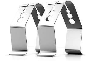 2-Piece Stainless Steel Thermometer Holder Clips for Accurate Temperature Monitoring