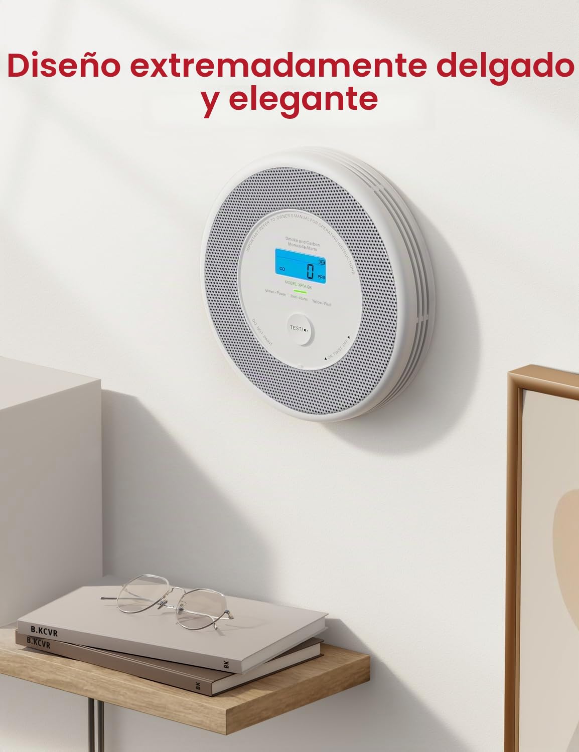 X-Sense Alarma con Aviso de Voz (Solo en Alemán), Detector de Humo y Monóxido de Carbono, No Compatible con la Aplicación ni con la Estación Base SBS50, 2 Unidades