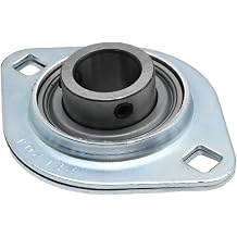 UOIENRT SBPFL204-12 3/4" Pressed Steel Flange Bearing Two Bolt Mounted Flange Bearing Replacement for Dump Truck Tarp Systems
