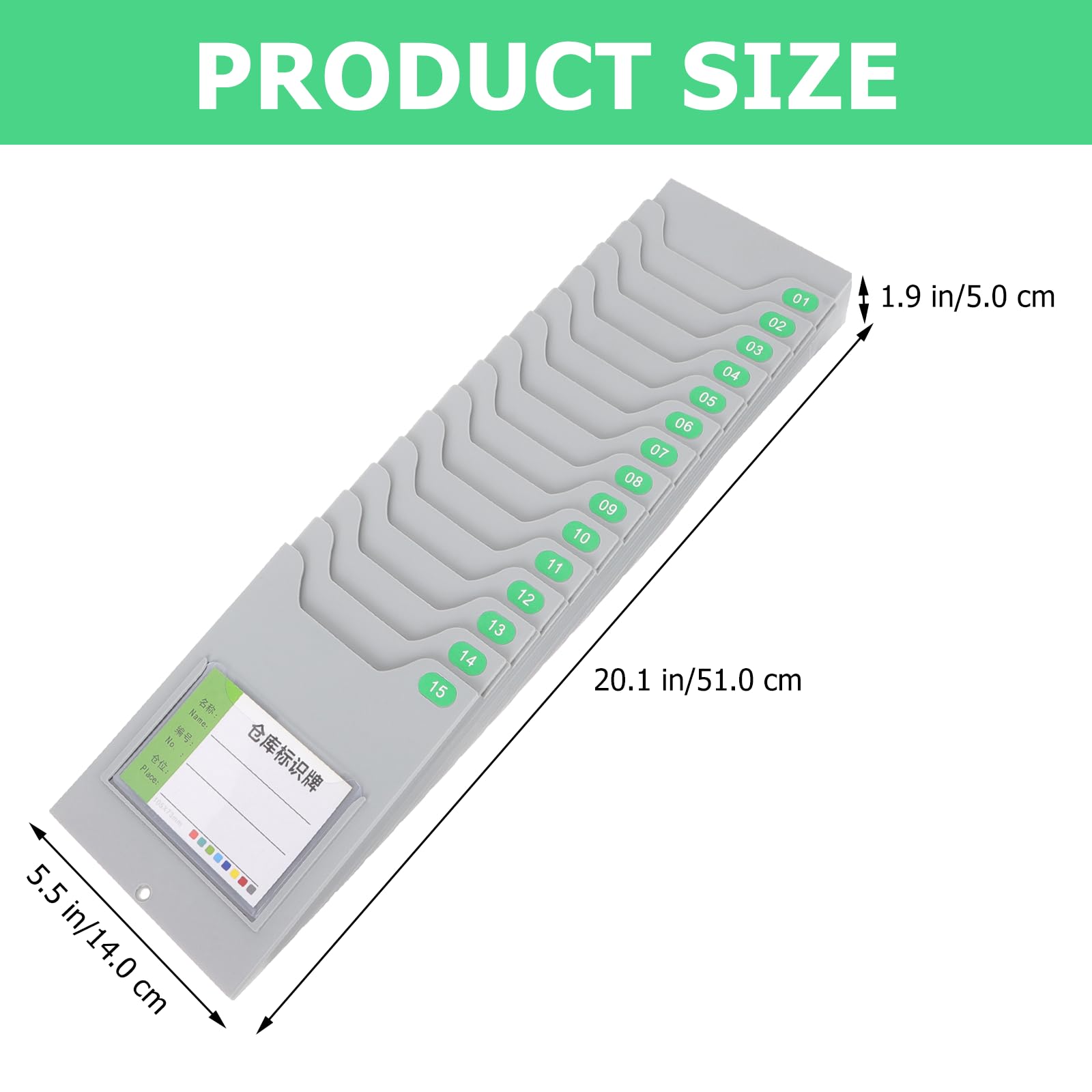 SECFOU Porte-cartes Mural en Plastique pour Cartes de Pointage