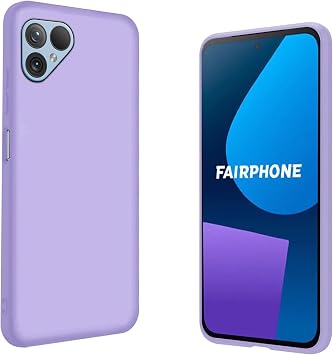 Case for Fairphone 5 Soft TPU Matte Texture Anti-Scratch Protective Case Ultra Thin Anti-Fingerprint Shockproof Non-Slip Mobile Phone Case Bumper Case Purple
