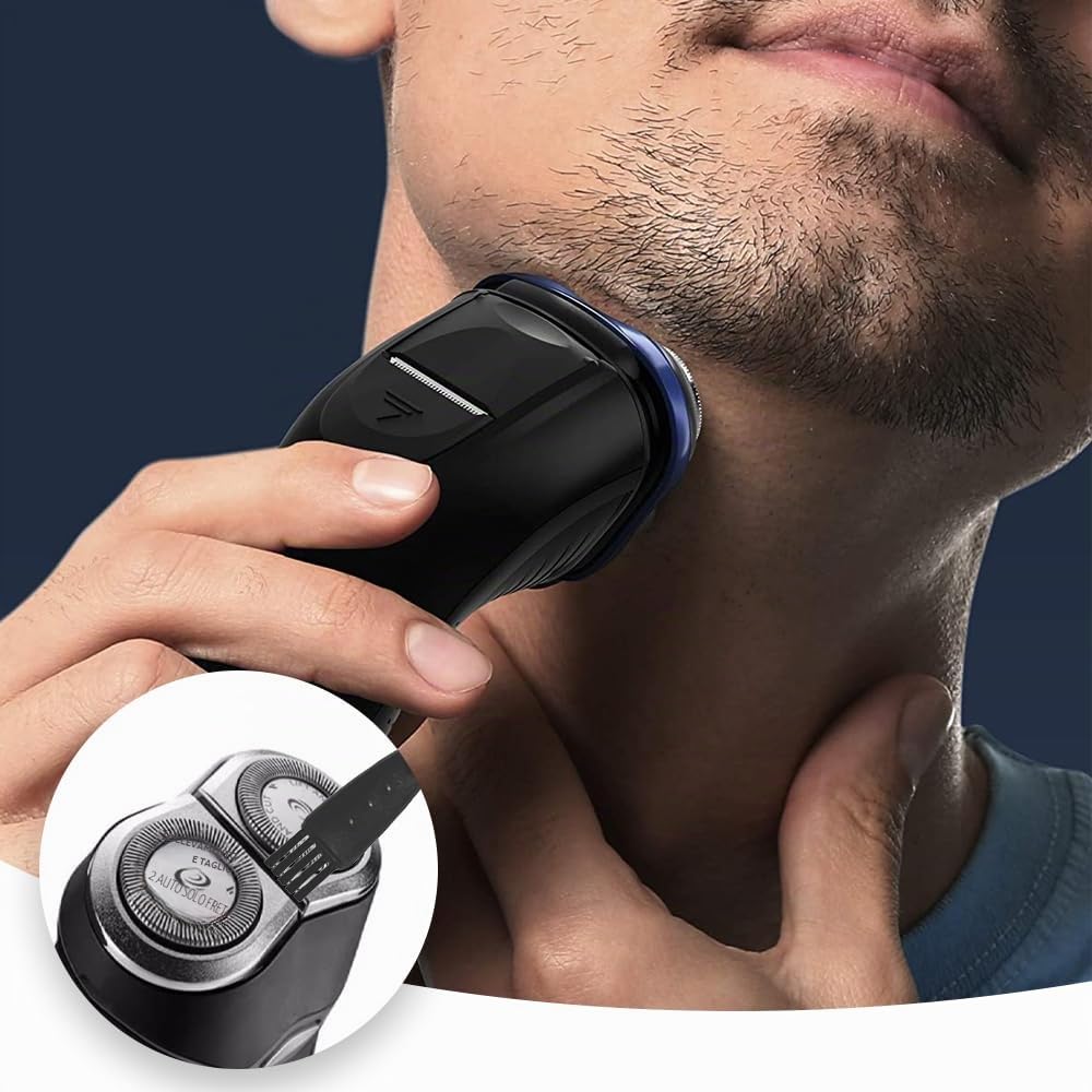 Spazzola per Rasoio, 6 Pcs Rasoio Spazzole per Pulizia, per Rrimuovere i Residui Della Barba e la Polvere
