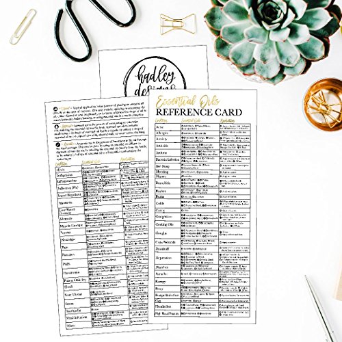 25 4x9 Essential Oil Reference Cards, For Independent Distributor Business Marketing Supplies, Educational Guide Sheet Charts Beginners, Book Mark, Guidebook Handbook Quick Mini Manual - Thumbnail 5