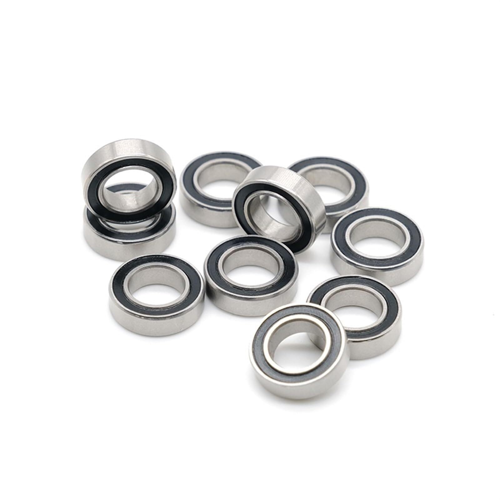 SMR148-2RS 8 * 14 * 4 (mm) 10 pièces SMR148RS portant ABEC-7 L-1480DD roulements à billes en acier inoxydable à impression séchée avec joint en caoutchouc noir - Kit de joints d'étanchéité