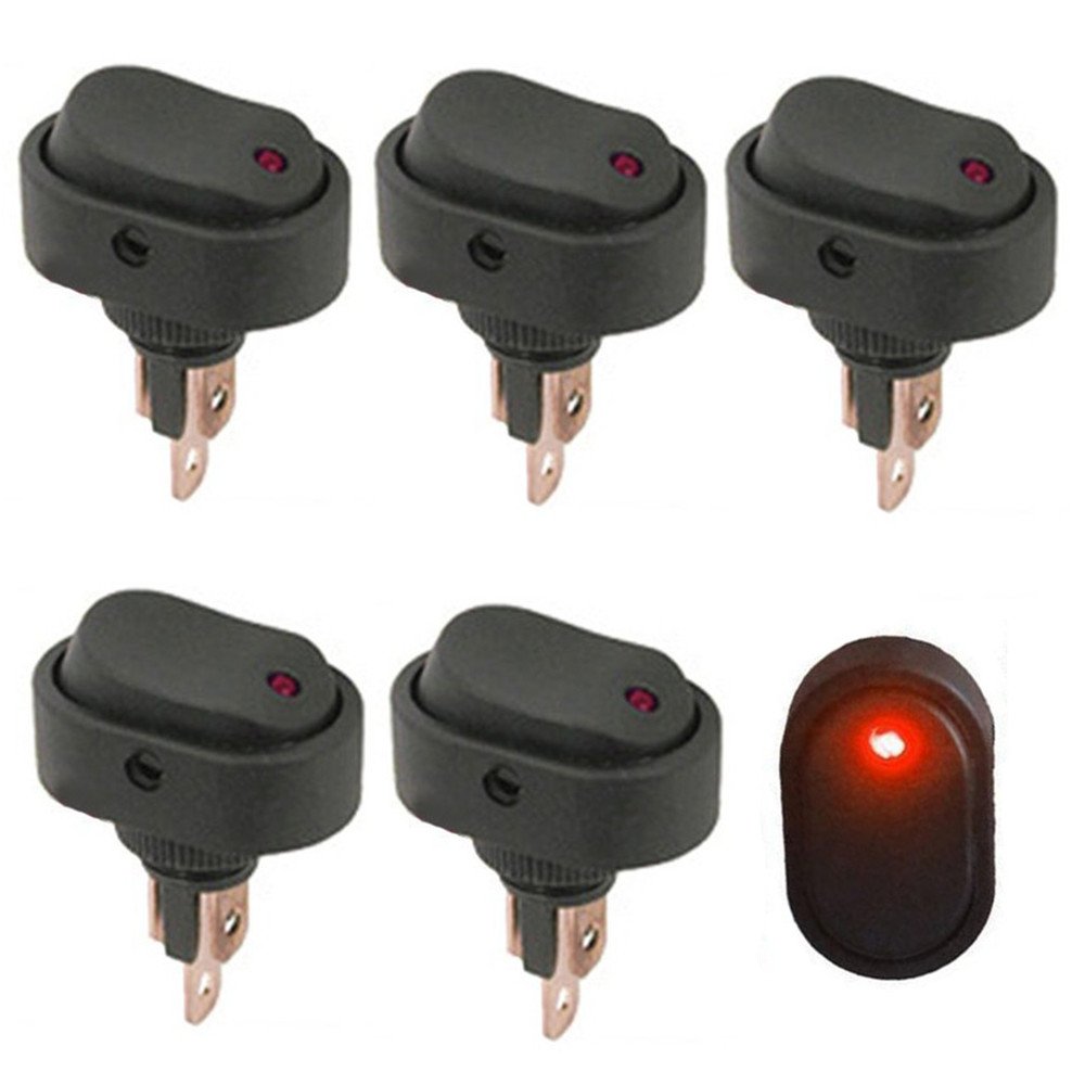 30 Amp Rv Plug AutoEC 30 Amp 12 Volt LED ON-Off Rocker Switch Toggle ...