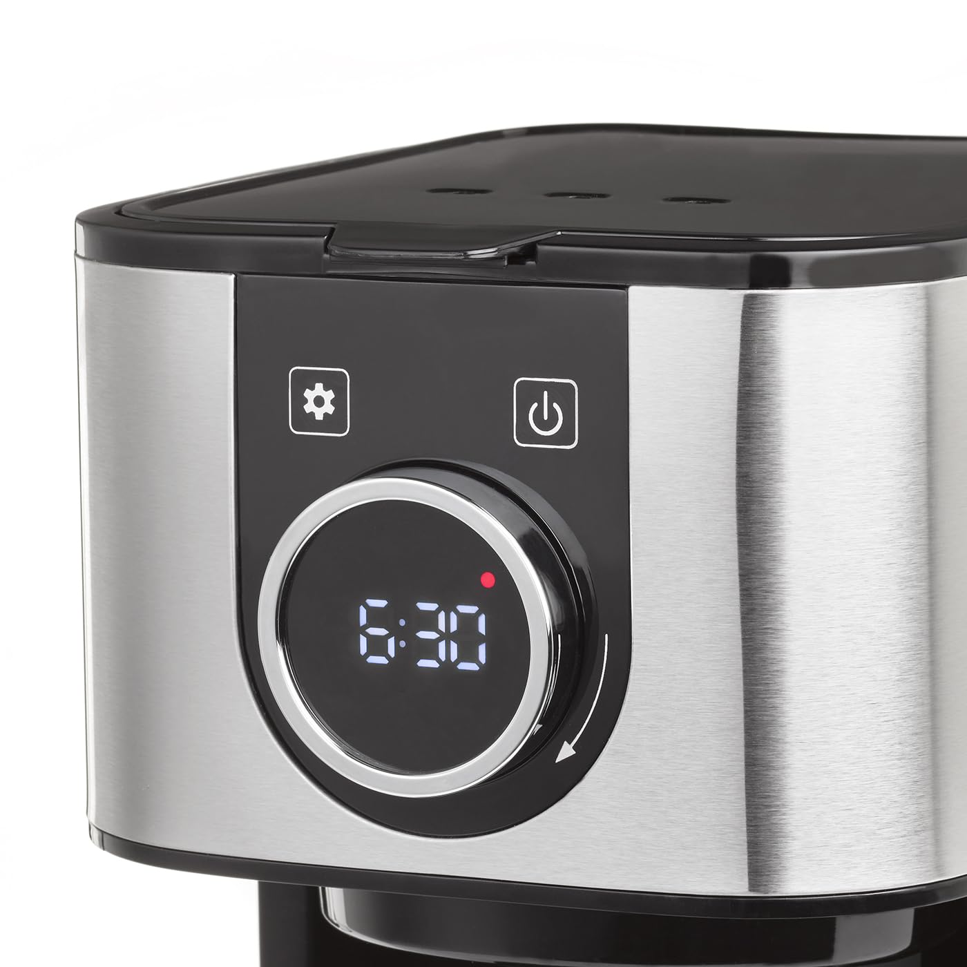 Caso Selection C10 - Kaffeemaschine mit 1,2 L Thermoskanne, Edelstahl | Testurteil Sehr Gut, Timer, mit Permanentfilter für 10 Tassen, Schwarz