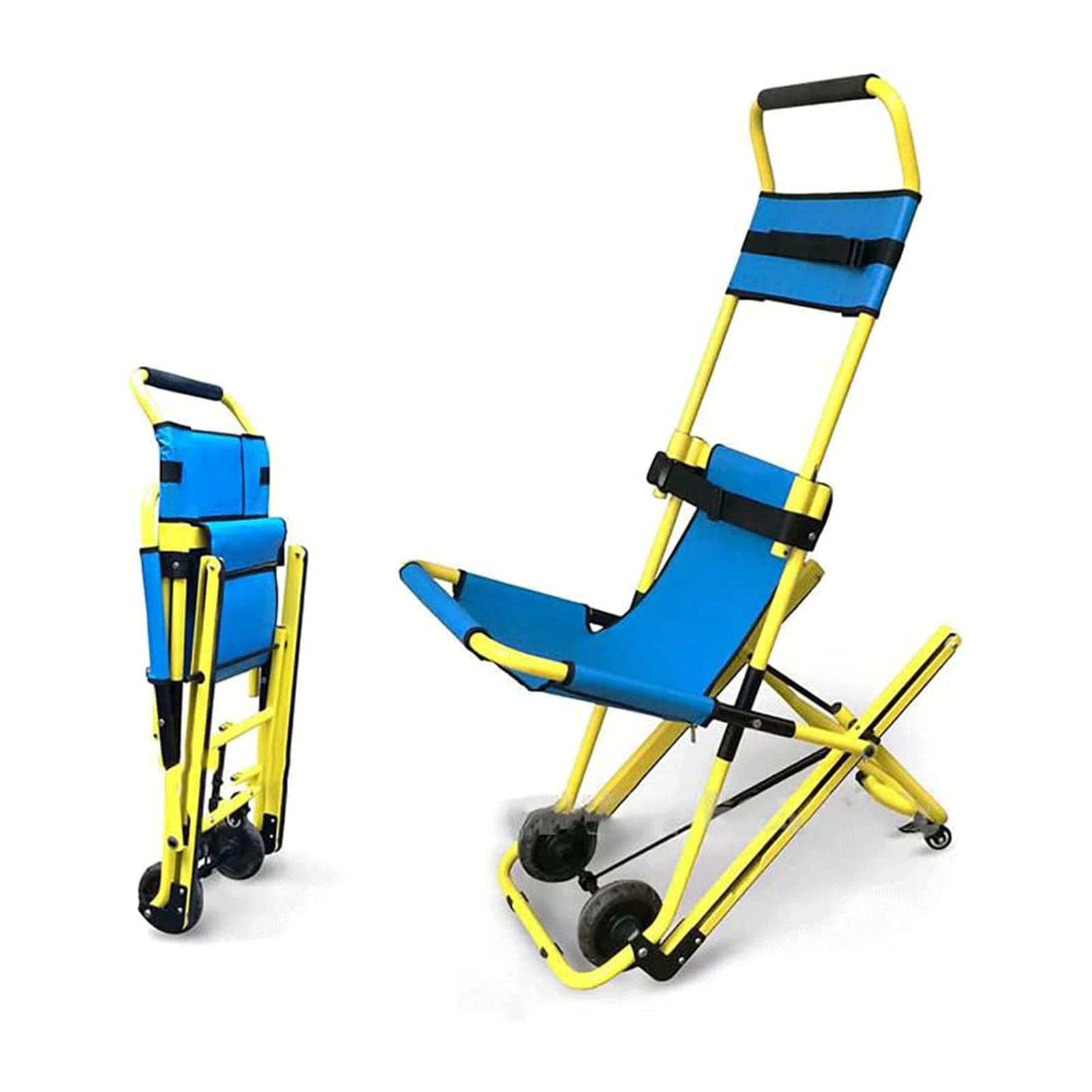 Silla de Escalera médica Plegable portátil de aleación de Aluminio para Rescate de Emergencia, Camilla de evacuación para ambulancias y Bomberos, con Hebillas de liberación rápida, Capacidad