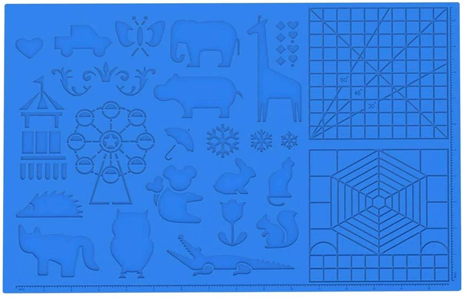 RAJVI Bolígrafo de Impresión 3D Alfombrilla, Plumas para Impresión 3D Alfombrilla, Silicona Bolígrafo de Impresión 3D Alfombrilla pour Dibujo Plantillas Niños (10 Piezas Azul)