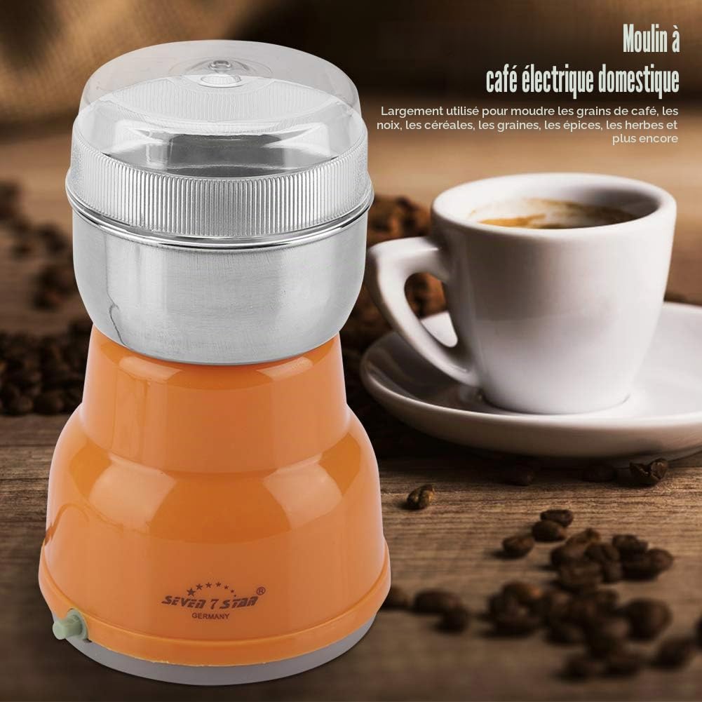 Moulin à café électrique en acier inoxydable Broyeur multifonction noix céréales herbes 220V UE Accessoires cuisine ustensiles café