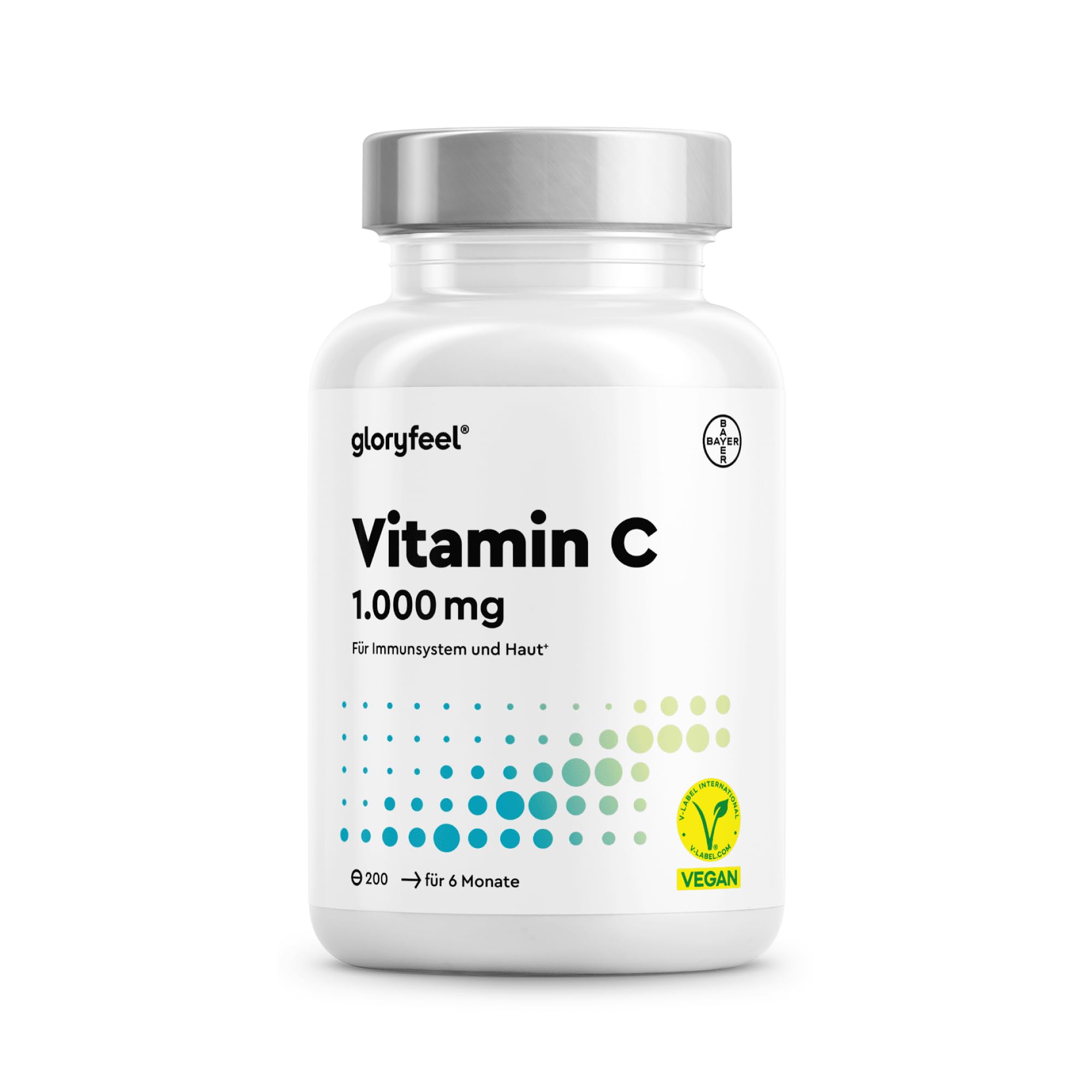 Vitamin C 1.000mg - Immun-Support* hochdosiert - 200 vegane Tabletten (7 Monate) - laborgeprüft & in Deutschland entwickelt