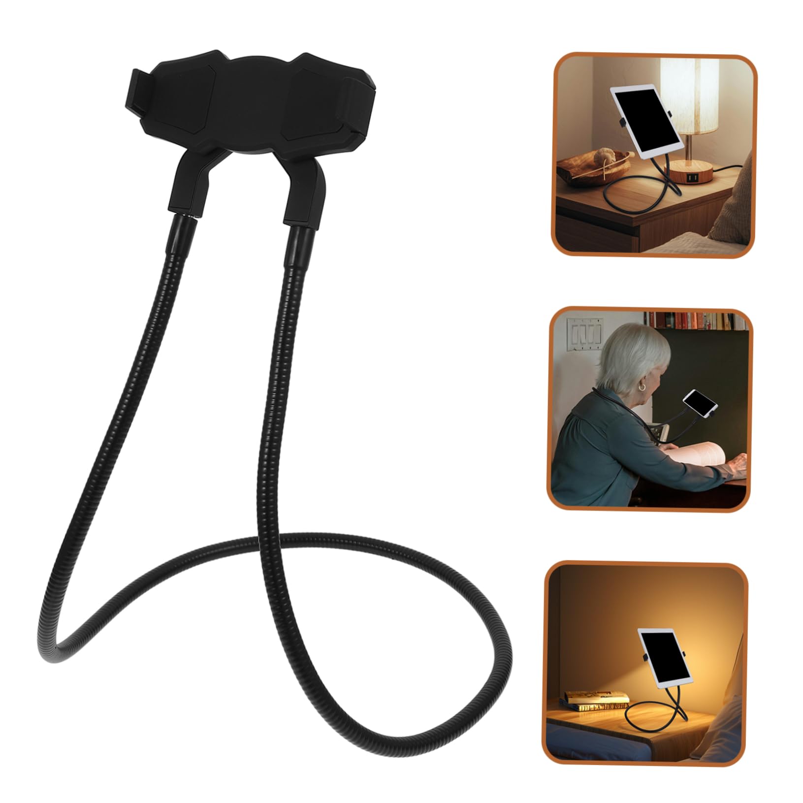 UPKOCH Soporte para Teléfono Móvil con Cuello y Brazo Flexible Compatible con Smartphones y Tablets De Oficina Cocina y Ejercicio Color Aleatorio