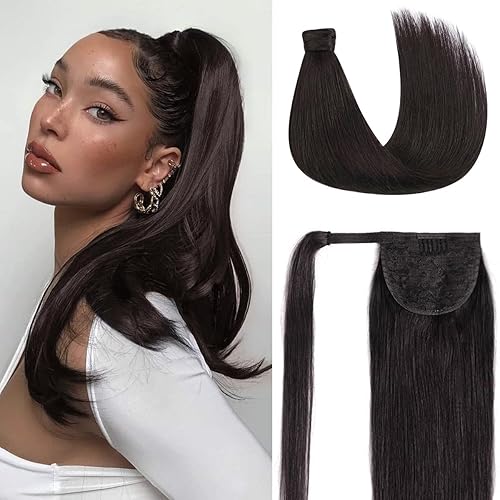 RECOOL Extensión de cabello humano de color rubio claro a rubio decolorado con clip, extensiones de cabello humano Remy real, extensiones de cola de