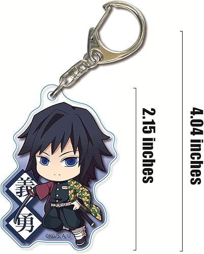 Miniatura 2 de Flamewolf Anime Keychain Set, Anime Keychain, Kimetsu no Yaiba Acrylic Keychains, 2D Pendant Hanging Bag Ornament