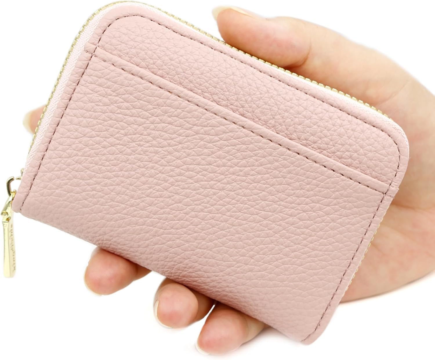 Credit Card Holder Wallet for Women, Blocking, Slim Design (Pink)