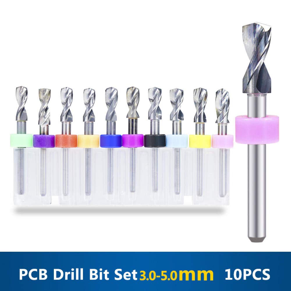 Hartmetallbohrer 3.1-5,0mm PCB-Leiterplatte Bohrer-Set-10 stücke 3.1-4.0mm.