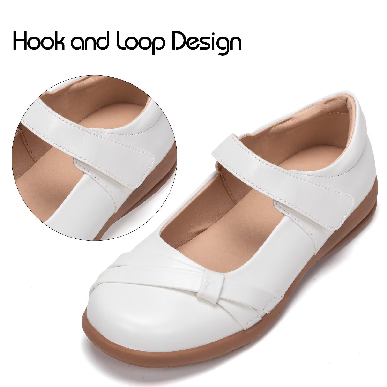 Frank Mully Mädchen-Kleiderschuhe Mädchen Mary Jane Flache Schuhe Ballerinas Flache Party-Schulschuhe mit Schleife für Kleinkinder/kleine Kinder/große Kinder