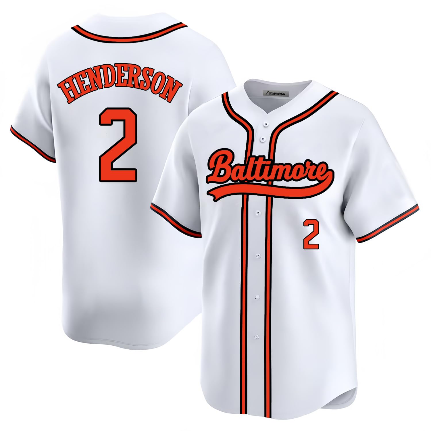 Custom Mens/Women/Youth Baltimore Baseball Stitched T-Shirt for Sports Fan