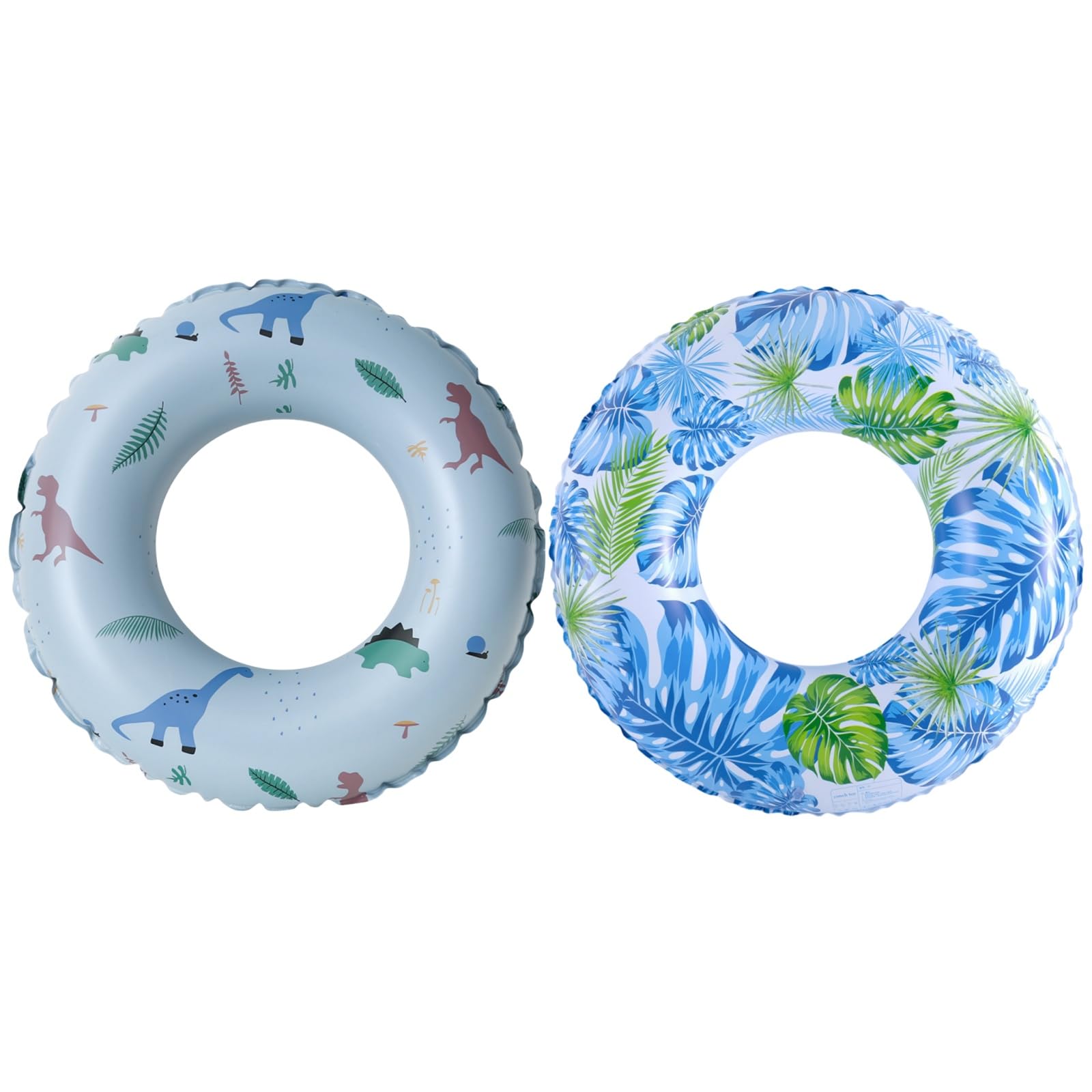 Swimming Pool Floats for Kids Ages 5-10, Inflatable Tubes With Simple Stripes, Cute Swim Rings, Floaties Water Toys for Beach Party
