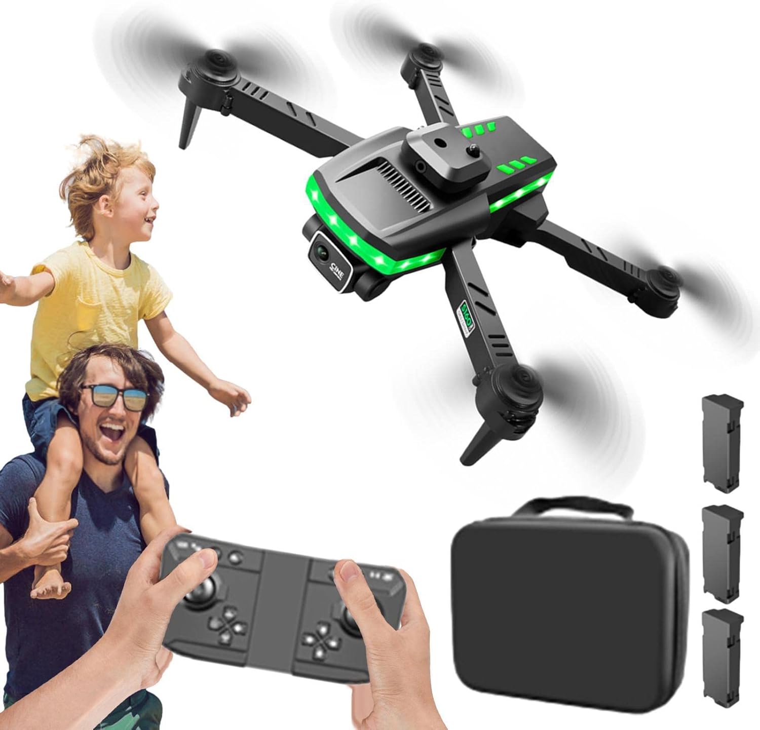 Camlis Mini Drone,Foldable Drone With 4K Dual Camera S 160 Drone for
