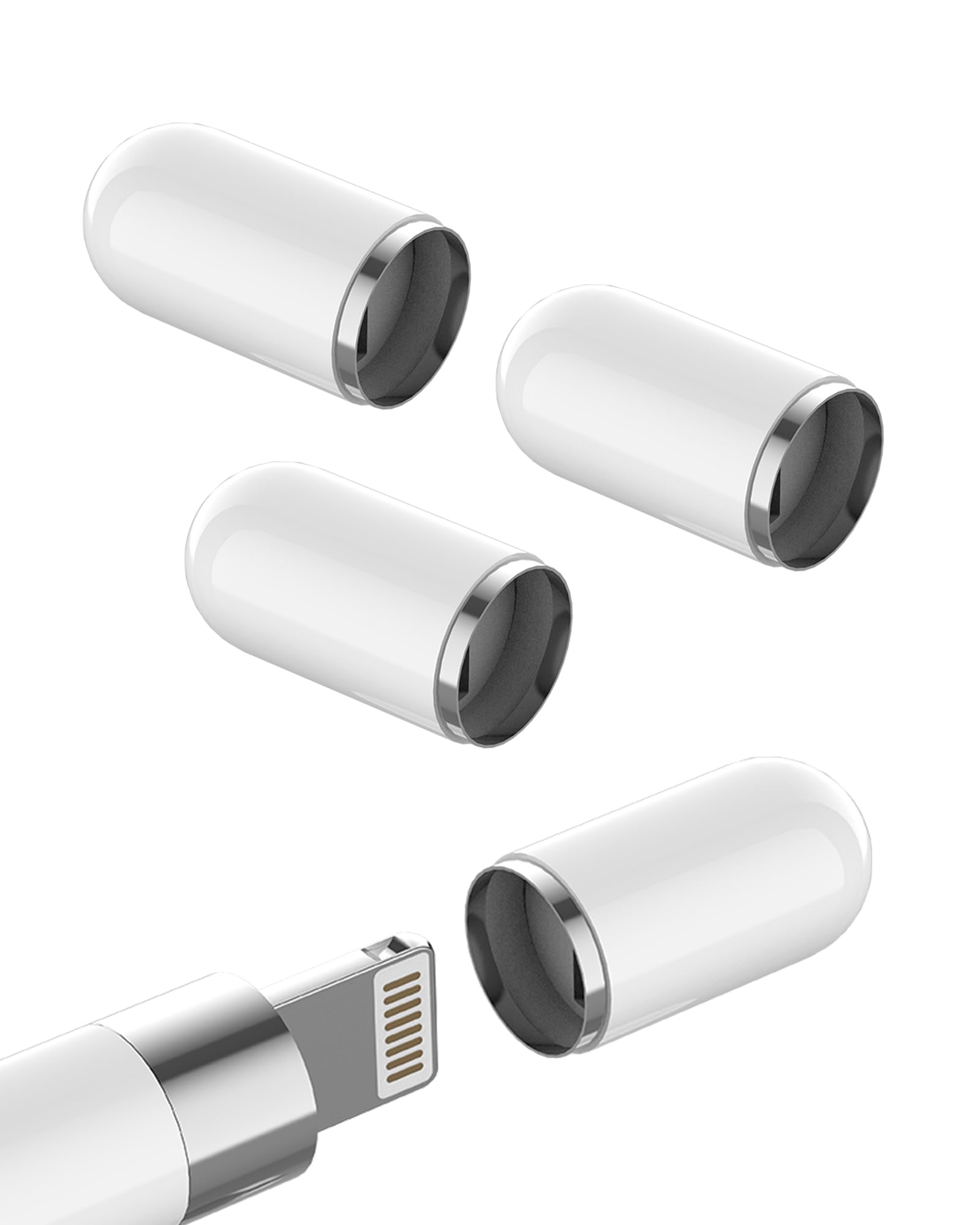 for Apple Pencil Cap Replacement (4 Pack) for iPad Stylus Pen Cover 1st Generation Accessories-image-32