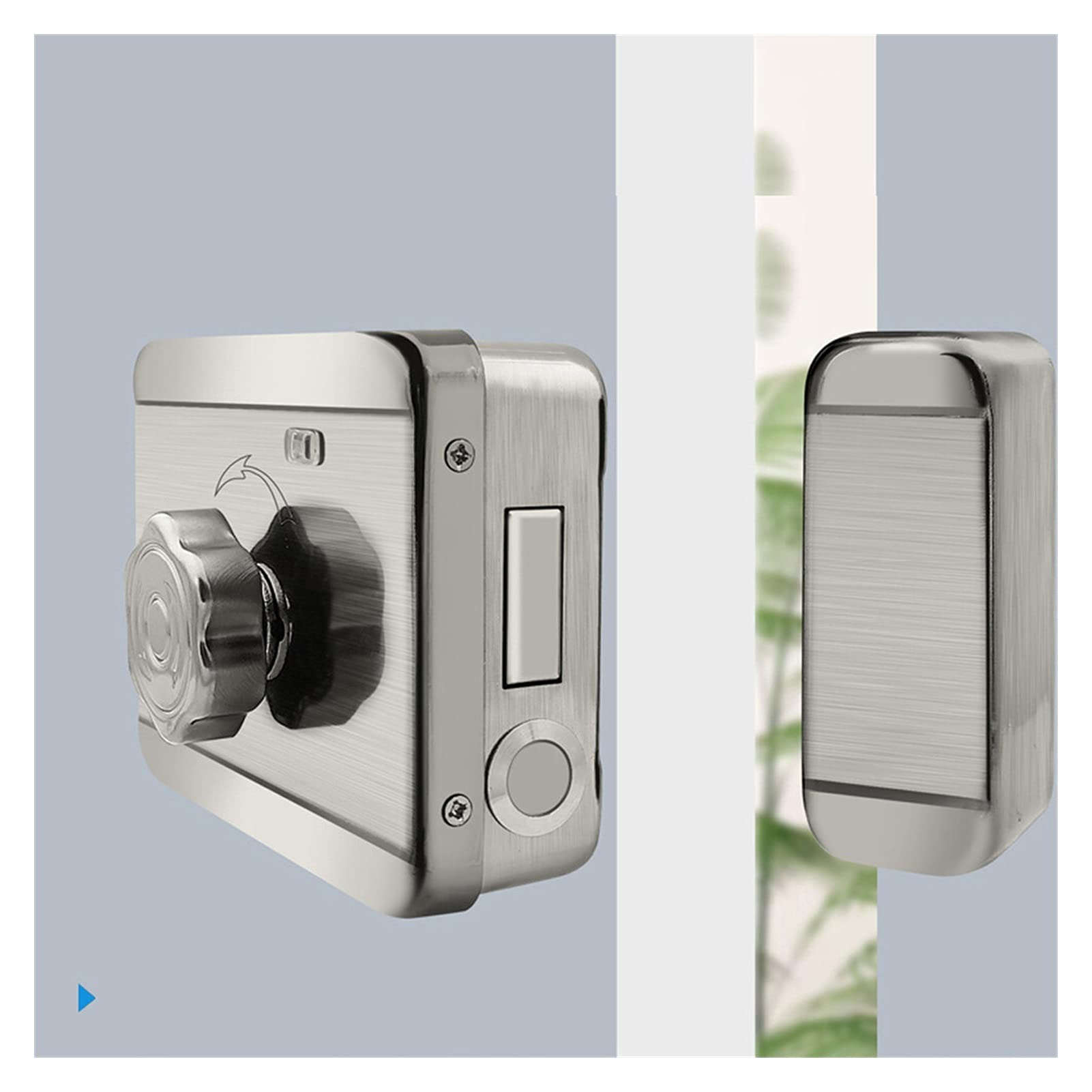 Serratura intelligente per porte, Impermeabile all'aperto intelligente IP65. Serratura della porta dell'impronta digitale CIRCUITO INTEGRATO Carta RIM Electronic Motise Block WiFi Knob(Basic (no APP))