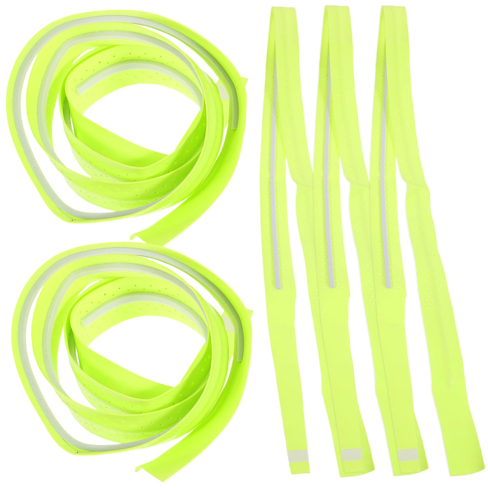 GANAZONO 5pcs Badminton Sweatband Grip Tape for Racket Handles Anti-Slip Bat Wrap Tape for Softball Tennis Racket Grip