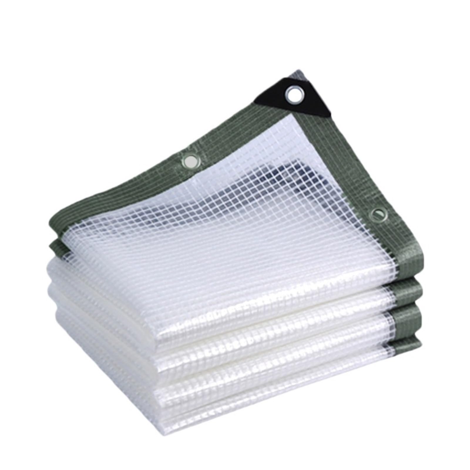 Heavy Duty Waterproof Cover Tarp, Outdoor Tarpaulin 0.30mm Thick Multicolor Multiple Sizes for Garden Camping(White,2x3.0m)