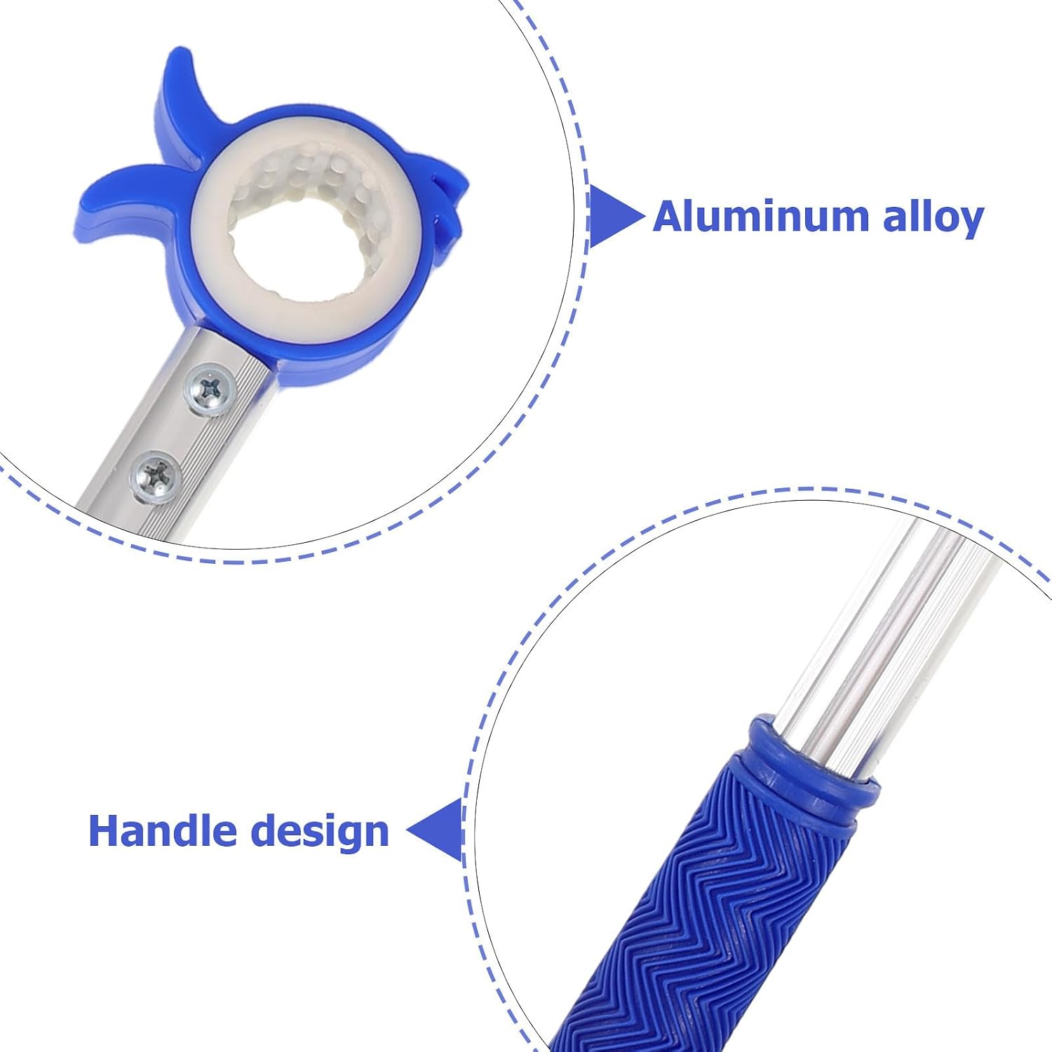 2 Pack Window Opener Tool Aluminum Alloy Blue for Awning Windows