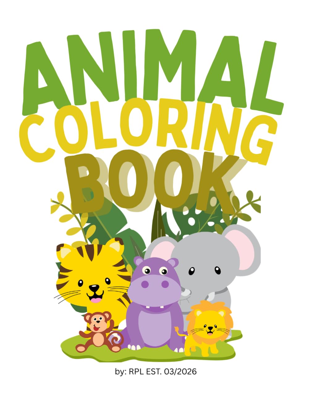 Animals Coloring Book: Relaxing and Fun with Colors