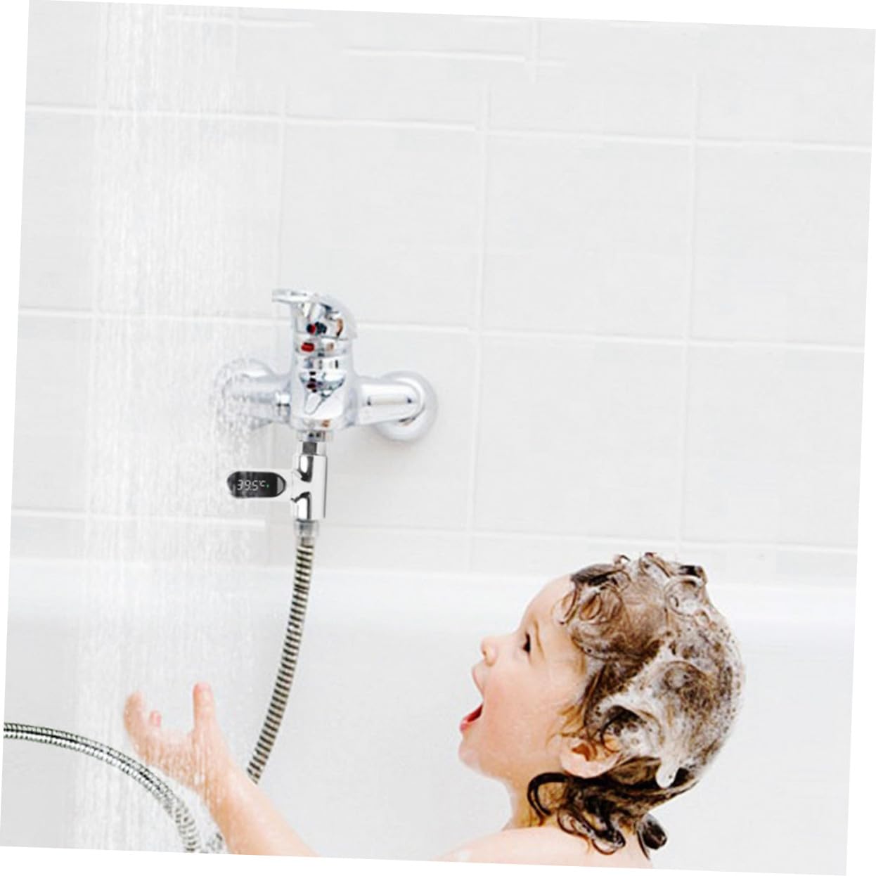 Termómetro Digital Ducha Ñiño LED, Medidor Agua Baño sin Baterías