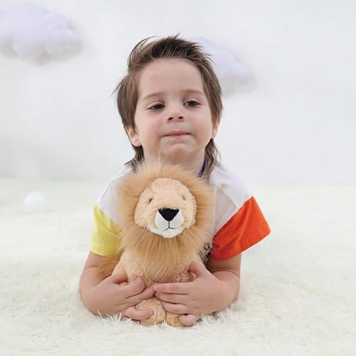 Miniatura 2 de Apricot Lamb Juguetes de peluche de león de peluche, suave, perfecto para niñas y niños (león amarillo, 10 pulgadas)
