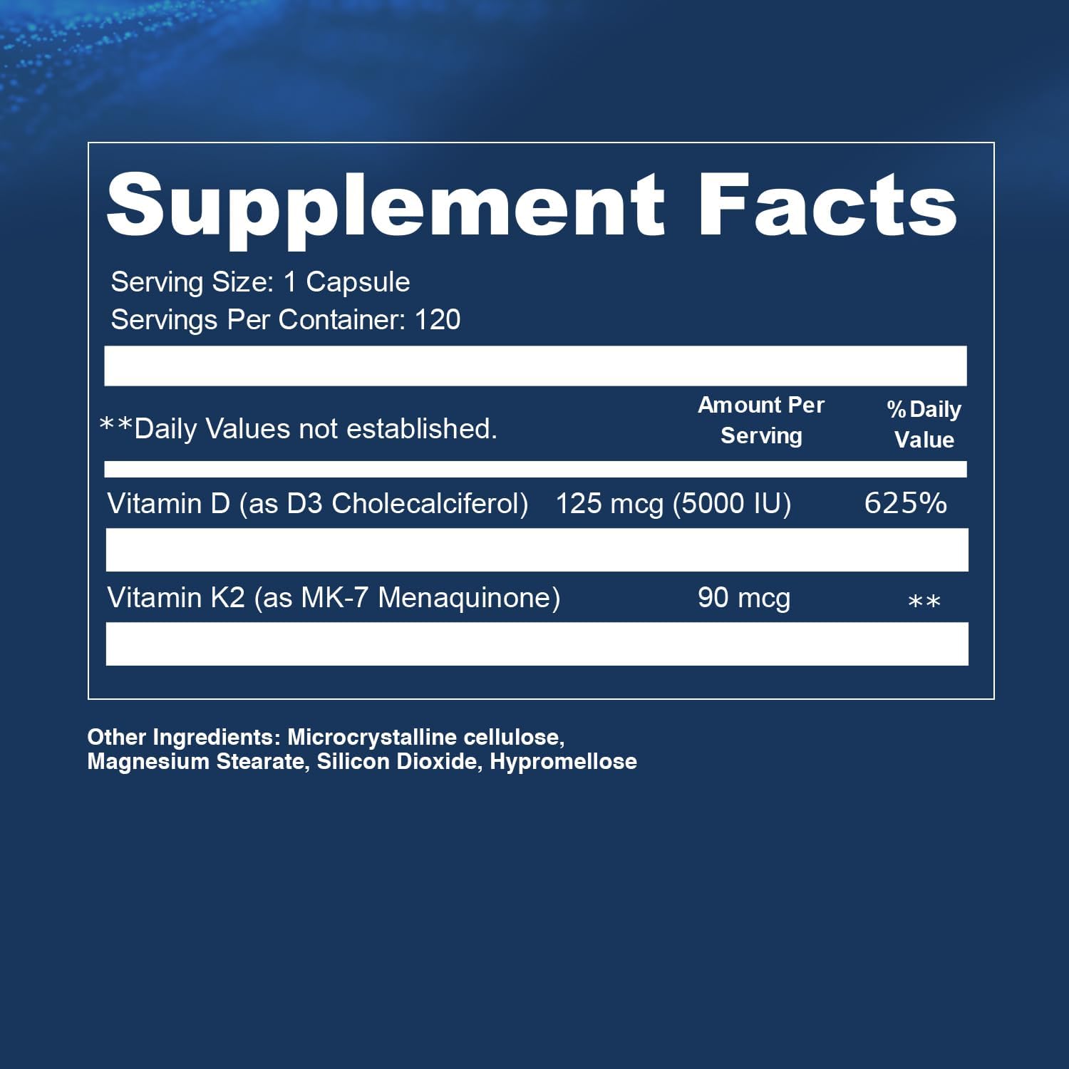 Opti + D3/K2 Supplement | Bone Health, Cardiovascular Wellness and Immune Support* Supplement | Vitamin D3 K2 Daily Support | 120 Capsules/120 Servings