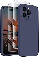 Vista 19 de FireNova Designed for iPhone 13 Pro Max Case, Silicone [Camera Protection] Phone Case with [2 Screen Protectors], Soft Anti-Scratch Microfiber Deep