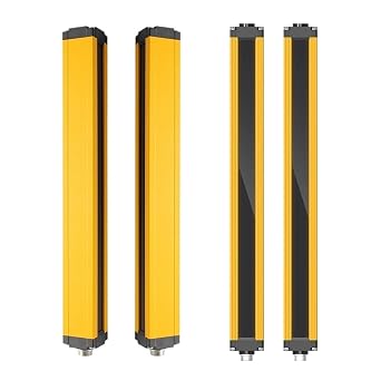 Safety Light Curtain Sensor Switch 8 10 12 14 Beam Grating Protection Device 20mm 40mm Resolution Area Protection NPN40mm-16,Standard-3_NPN NO