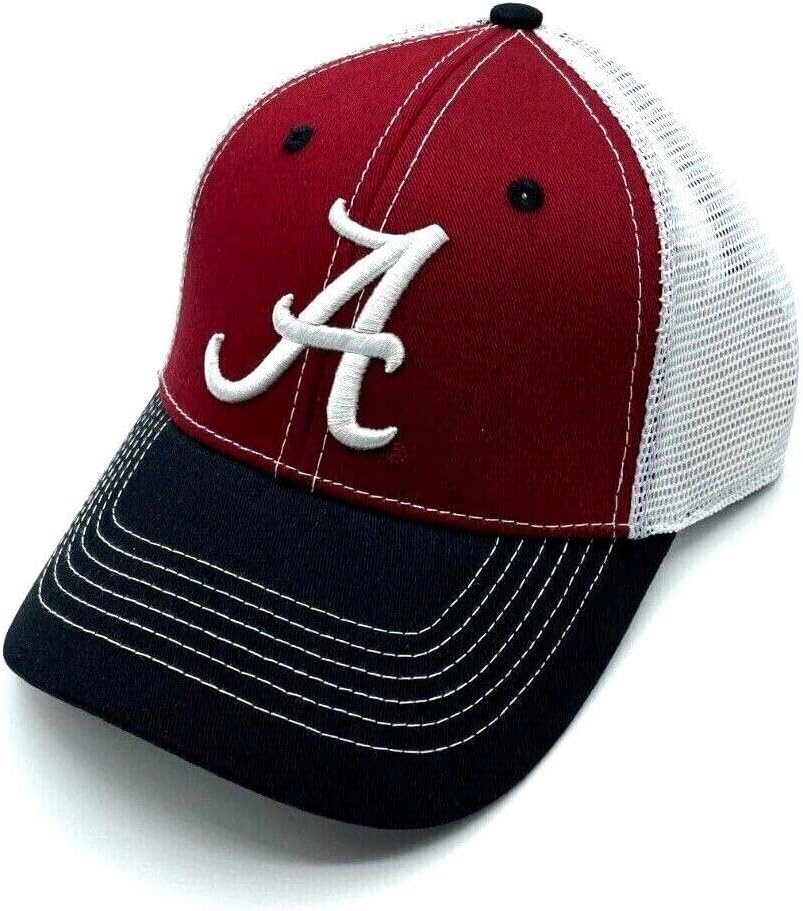 Alabama University Hat Classic Edition Adjustable Mesh Trucker Crimson Team Snapback Cap - Image 2