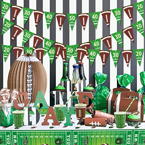 5 Pack Football Party Banners Football Party Decorations Football Theme Triangle Flag Football Garlands Paper Flags For Kids Birthday Party Sport Theme Decoration Football Party Supplies #TOP1