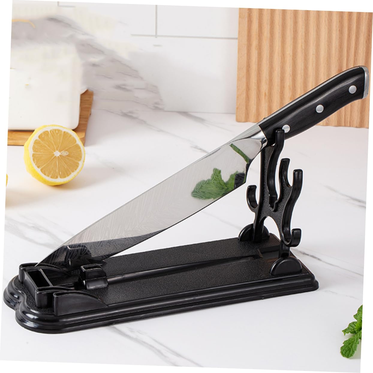 Cabilock 3pcs Multipurpose Kitchen Utensil Holder Cutter Rack for Convenient Storage Foldable and Break Design for Organizing Cutlery and Preventing Dulling