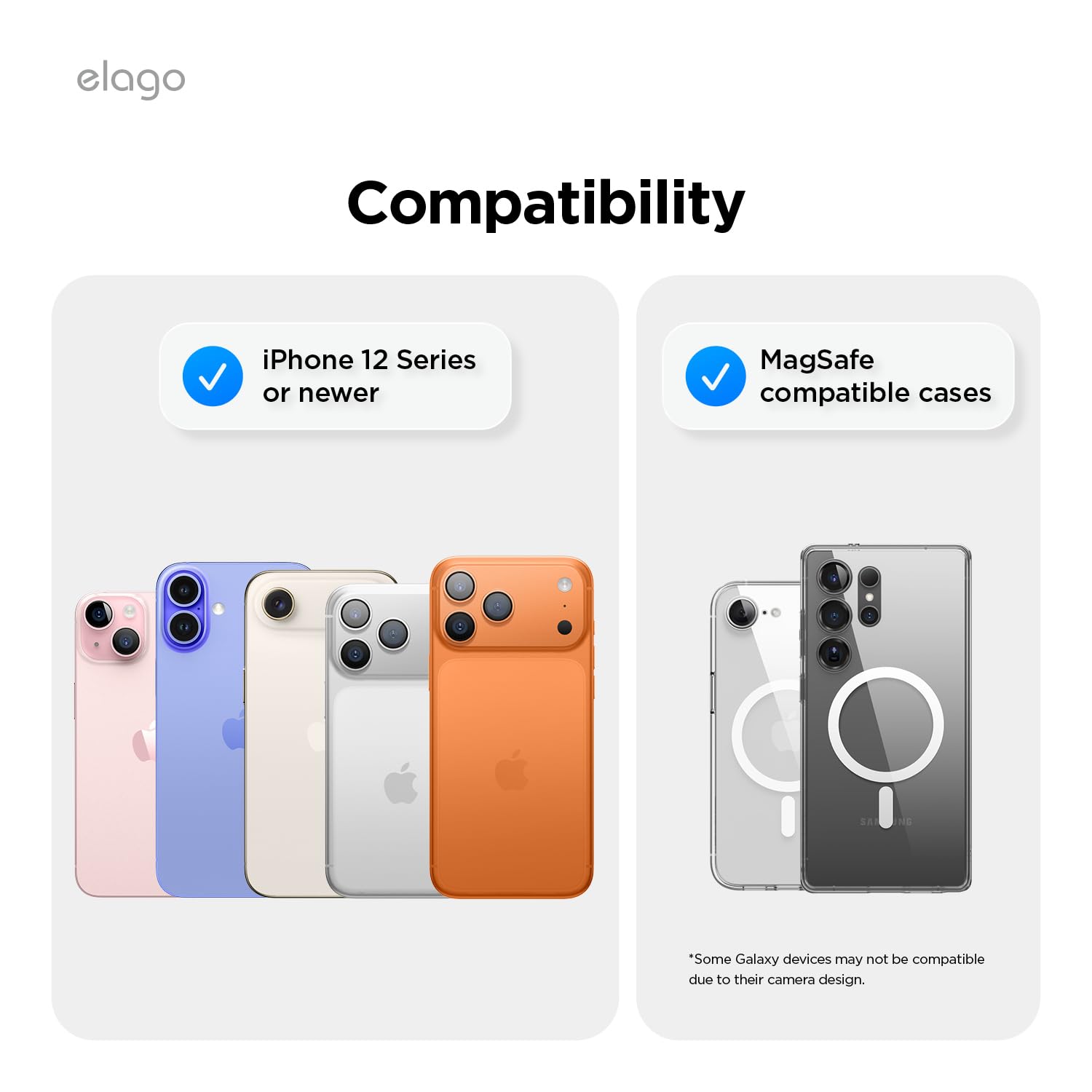 elago Przezroczyste magnetyczne etui na karty kompatybilne z MagSafe dla iPhone 17/16/15/14/13/12 Series - bezpieczny portfel na telefon, trwała konstrukcja PC, ochrona przed uszkodzeniami