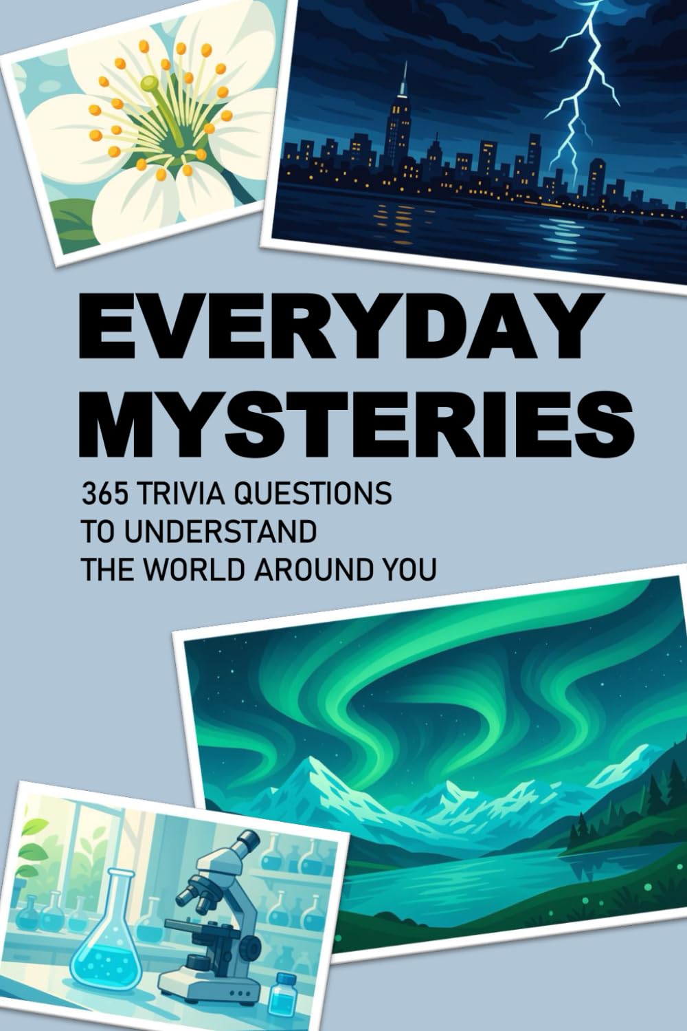 EVERYDAY MYSTERIES: 365 TRIVIA QUESTIONS TO UNDERSTAND THE WORLD AROUND YOU: A Daily Science, Nature, Space, Psychology & Earth Facts Journal with Fun Prompts for Curious Minds