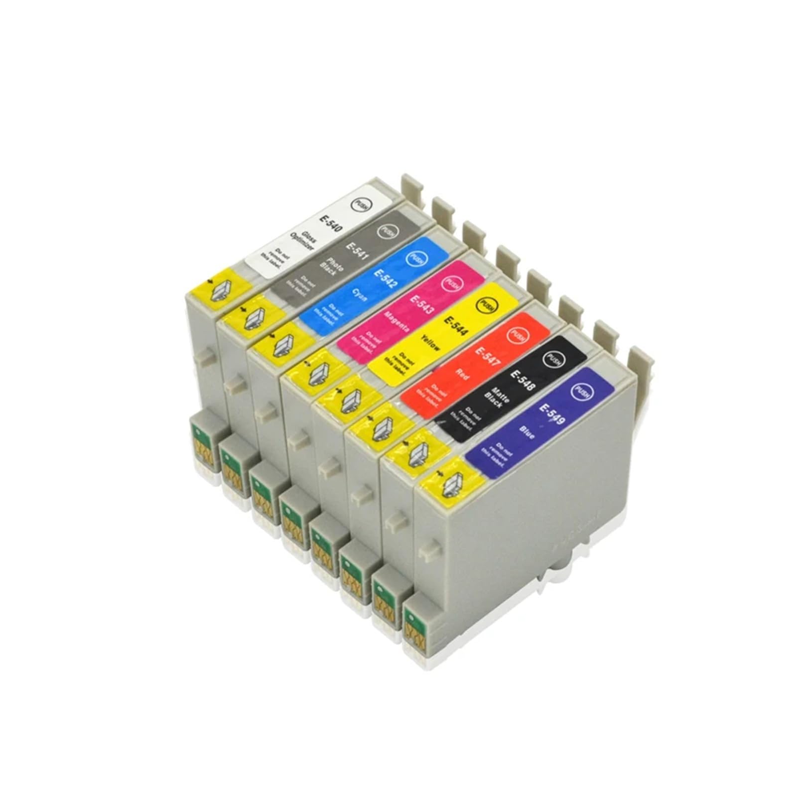 8 Cartuchos de Tinta T0540 T0541 compatibles con Epson R800.