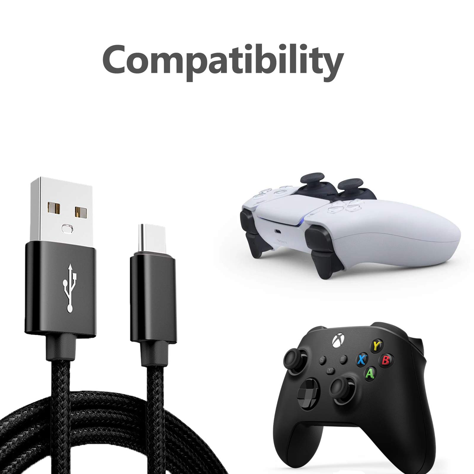USBC CABLE FOR XBOX SERIES XS, PS5, NINTENDO PRO, 46 OFF